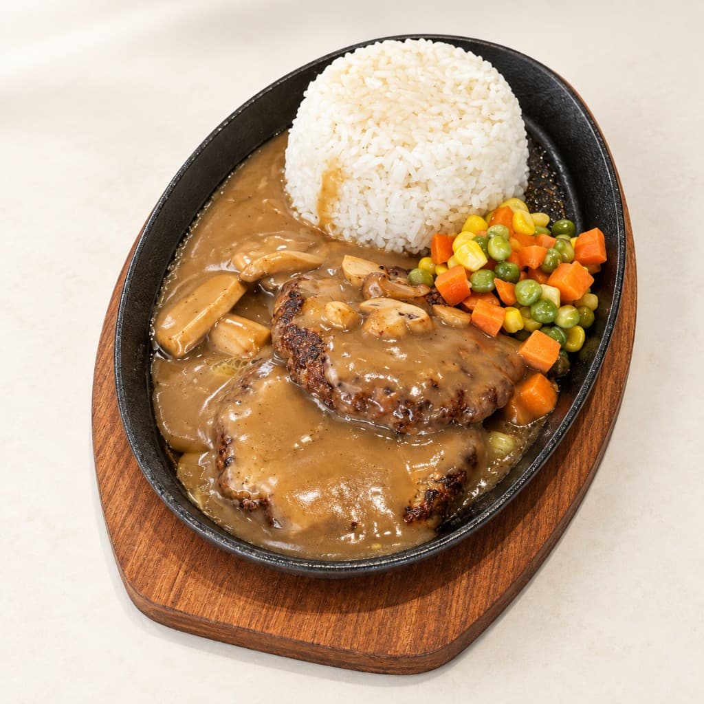 Sizzling Burger Steak